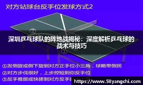 深圳乒乓球队的阵地战揭秘：深度解析乒乓球的战术与技巧